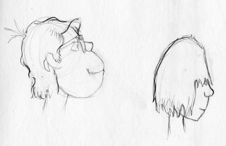 sketch:profile of kids